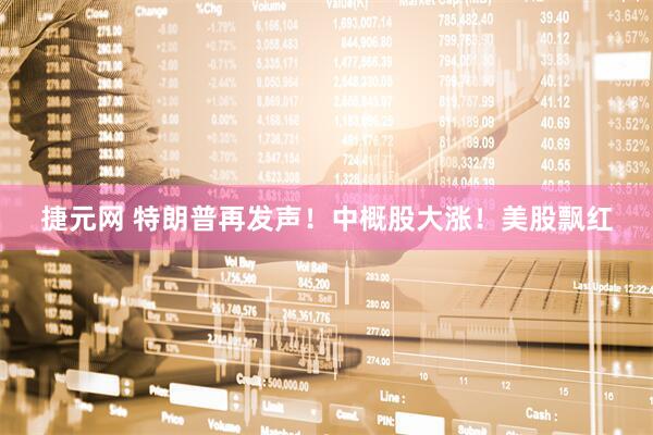 捷元网 特朗普再发声！中概股大涨！美股飘红