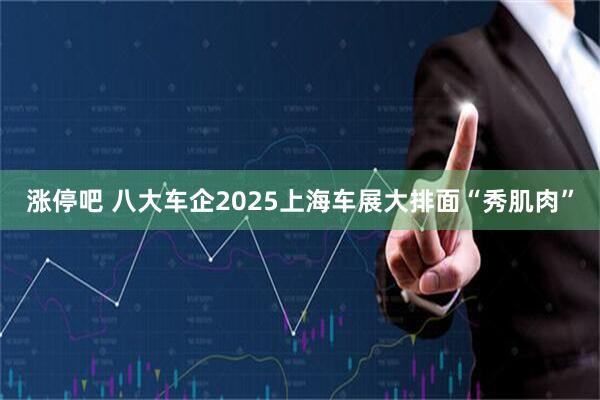 涨停吧 八大车企2025上海车展大排面“秀肌肉”