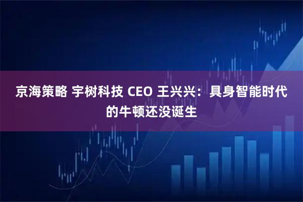 京海策略 宇树科技 CEO 王兴兴：具身智能时代的牛顿还没诞生